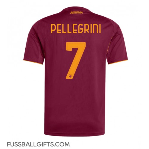AS Roma Lorenzo Pellegrini #7 Fußballbekleidung Heimtrikot 2025-26 Kurzarm